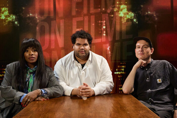 In order: Anne-Lovely Etienne, Mounir Kaddouri, Simon Coutu