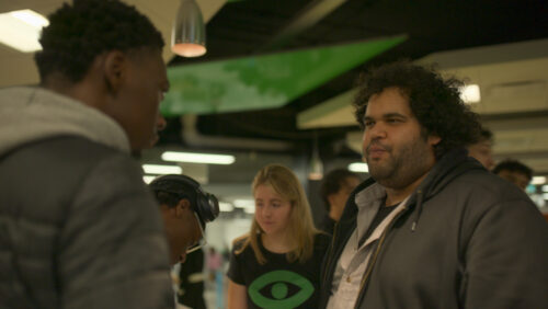 Moyen métrage - Mounir Kaddouri meets with students